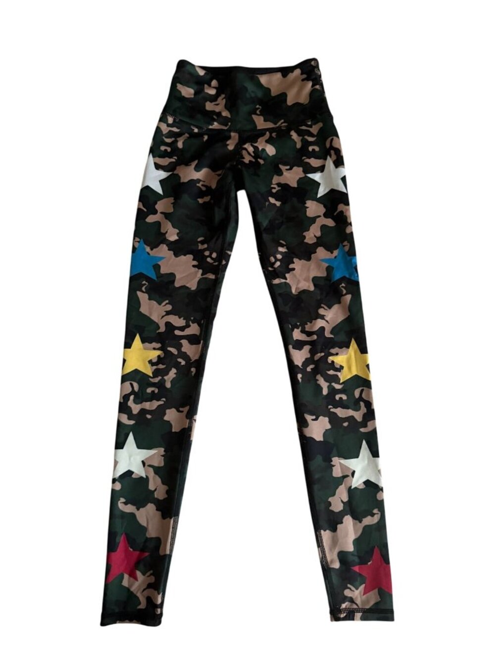 NOLI Women's Camo Multicolor Star Print Tights Leggings Size XS